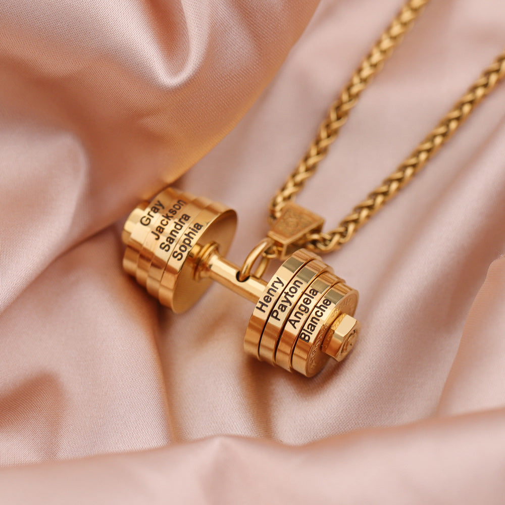 Trendy stainless steel men’s gym jewelry giftTrendy stainless steel men’s gym jewelry gift