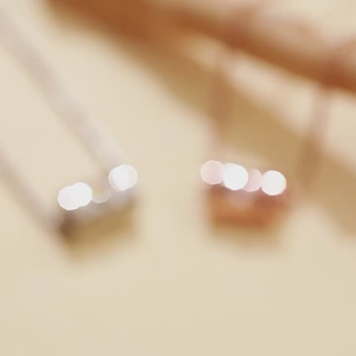 European American copper women’s necklace with engraved name pendant