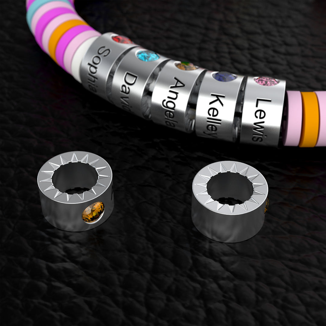 Personality Color Lettering Beads Women's Bracelet Fashion Versatile Bracelet