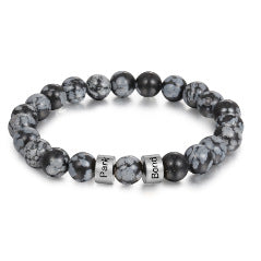 father's day letter bracelet men's personality vintage accessories engraved beading diy bracelet bracelet wholesale